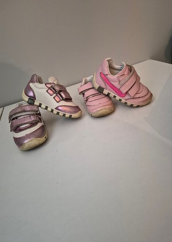 Kız Çocuk Pembe Renkli Cırt Cırtlı Spor Ayakkabı - Görsel 2