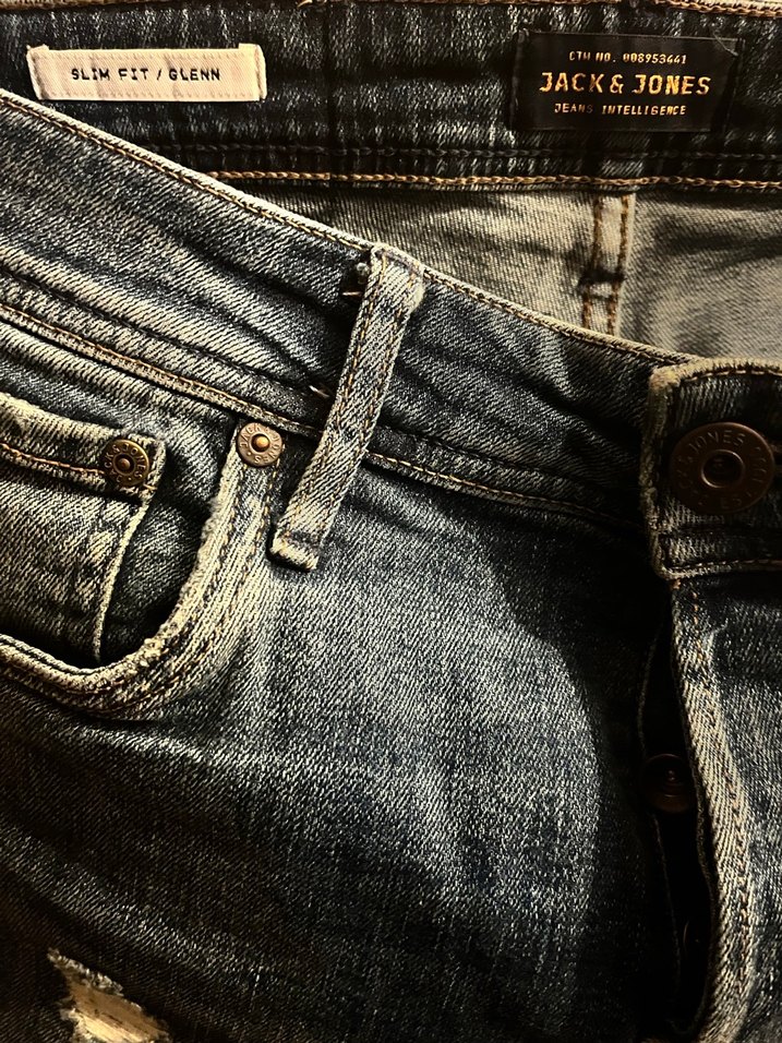 Jack jones Erkek Mavi Denim Günlük Kot Pantolon - Görsel 2