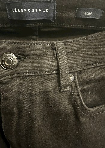 Aero postale marka Siyah Erkek skınny Fit Denim Pantolon - Görsel 2