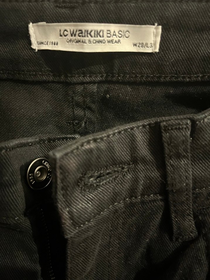 LC Waikiki Erkek Siyah Denim Normal Boy skınny Fit Jean - Görsel 2