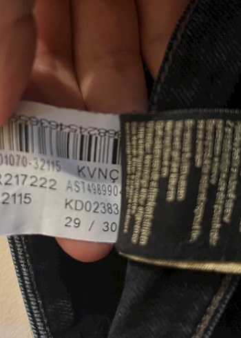 Mavi Jeans Erkek Siyah Kot Pantolon, skınny Fit, Kemerli - Görsel 3