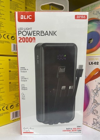 BLIC 20000mAh LED Işıklı Powerbank