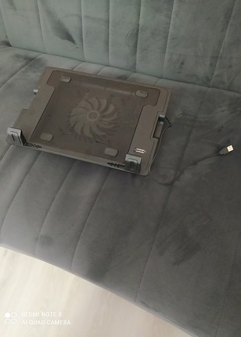 Gri Dizüstü Bilgisayar Soğutucu Fan - Görsel 2