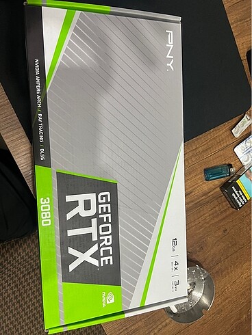 GEFORCE NVDİA Pny 3080 12 GB LHR 320 bit SIFIR ekran kartı