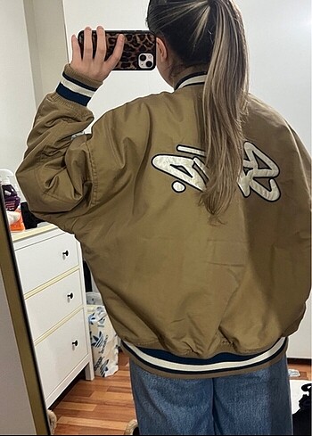 s Beden camel Renk bomber ceket