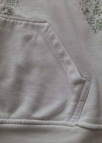 Gri Baskılı Beyaz çocuk Sweatshirt - Görsel 5