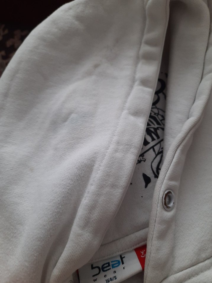 Gri Baskılı Beyaz çocuk Sweatshirt - Görsel 4