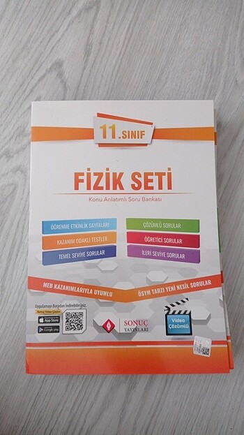 Sonuç yayınları 11. sınıf fizik seti konu anlatımlı soru bankası