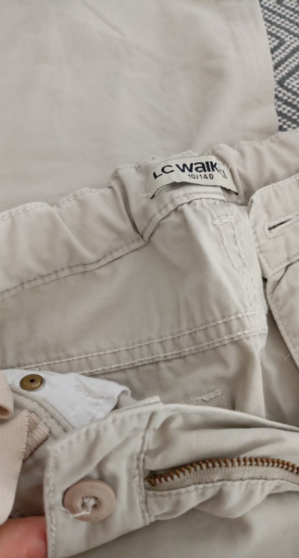 Beyaz Regular Fit Keten Kadın Pantolon - Görsel 3