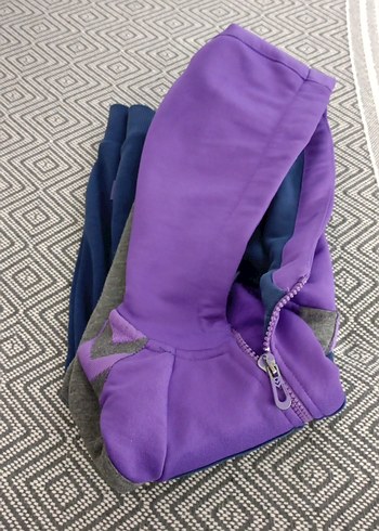 Kız Çocuk Kapüşonlu Fermuarlı Sweatshirt - Görsel 8