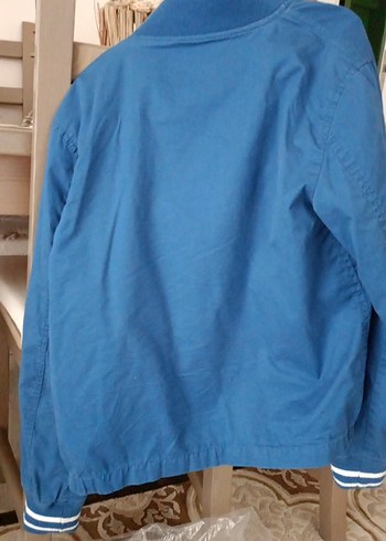 orijinal Benetton Mavi Fermuarlı Erkek Çocuk Ceketi - Görsel 5