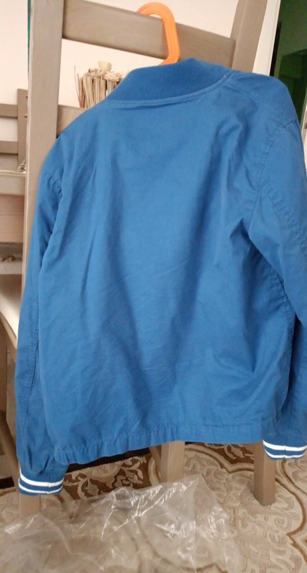 orijinal Benetton Mavi Fermuarlı Erkek Çocuk Ceketi - Görsel 5