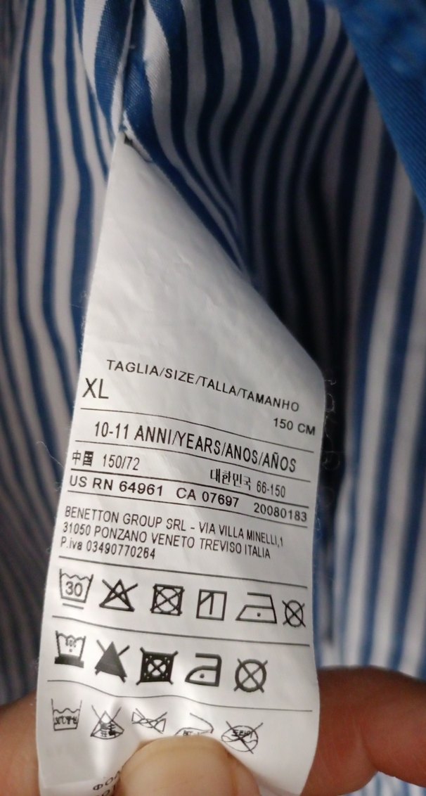 orijinal Benetton Mavi Fermuarlı Erkek Çocuk Ceketi - Görsel 4