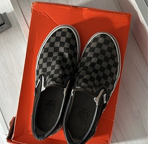 38 Beden Vans Slip-On checkerboard klasik