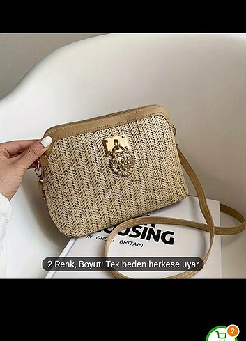 Küçük hasır çanta