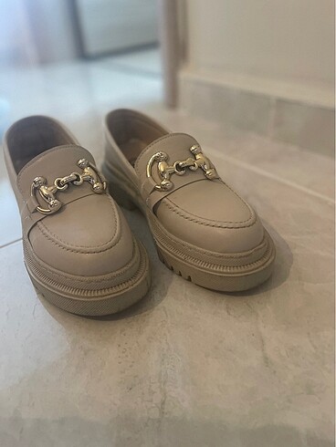 Bej kadın ayakkabı - Görsel 5