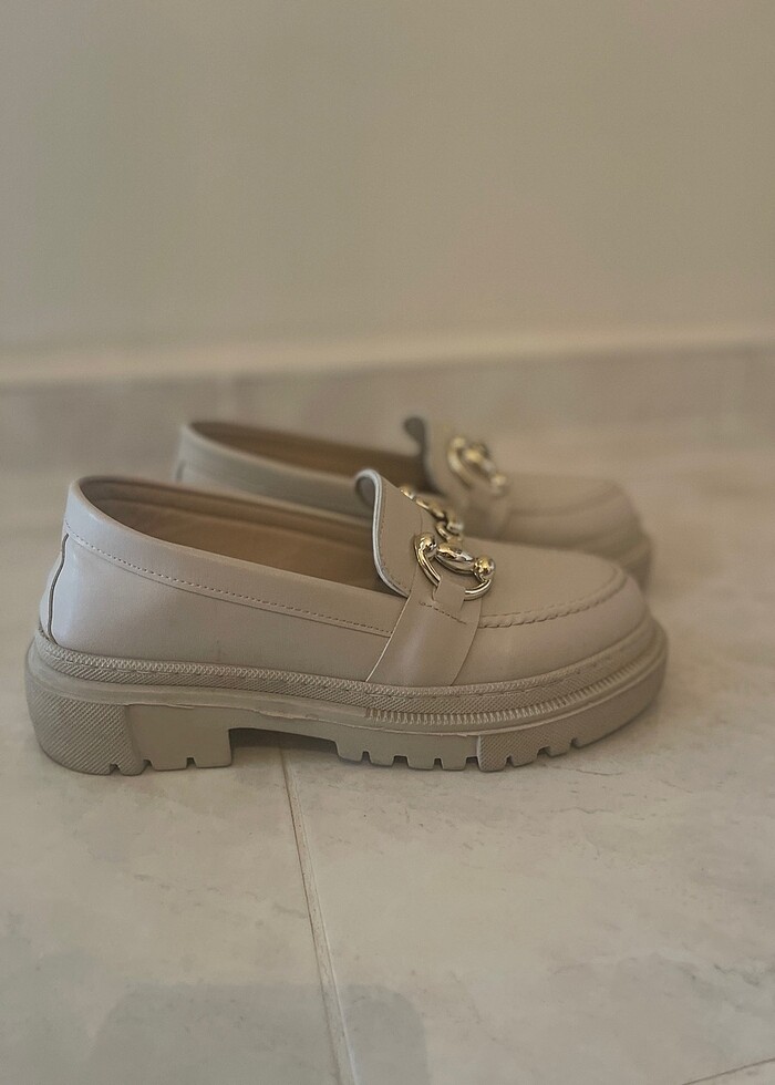 Bej kadın ayakkabı - Görsel 4