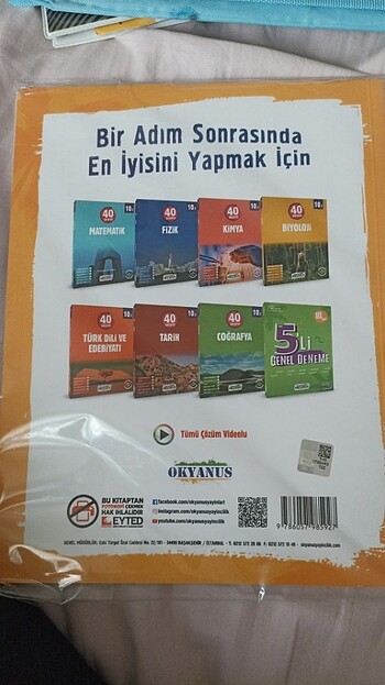 Okyanus Yayınları 9. Sınıf 5 Li Deneme. Sıfırdır ambalajı üzerin