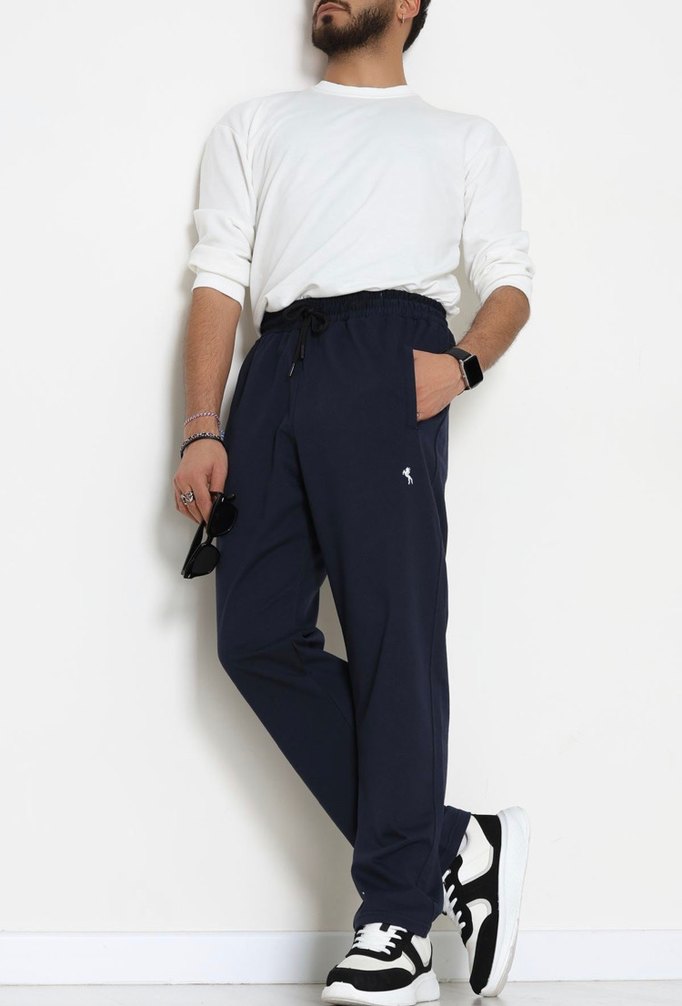 Lacivert Erkek Regular Fit Eşofman Altı - Görsel 2