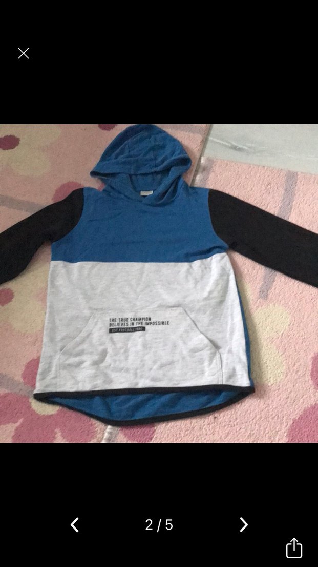 Erkek Kapüşonlu Fermuarlı Sweatshirt - Görsel 2