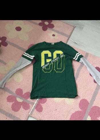 Erkek Çocuk Yeşil Baskılı Sweatshirt - Görsel 2