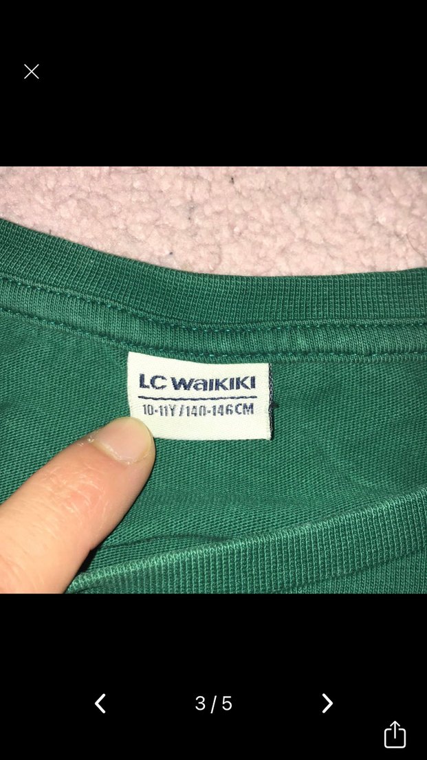 Erkek Çocuk Yeşil Baskılı Sweatshirt - Görsel 5