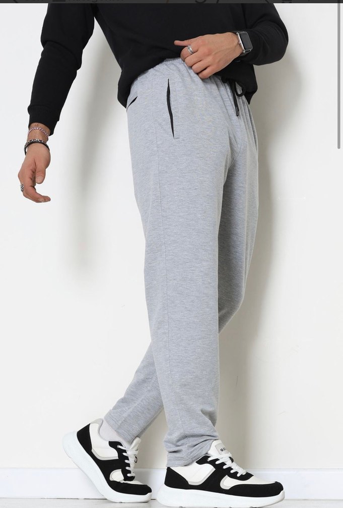 Gri Rahat Kesim Erkek Eşofman Altı - Görsel 3