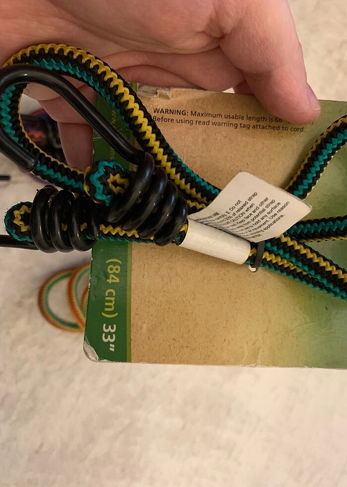 3 Adet Streç Kordon 84 cm kancalı - Görsel 3