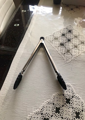 Siyah Silikon Uçlu Mutfak Maşası - Görsel 2