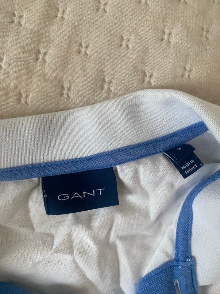 GANT Beyaz Polo Tişört Düğmeli Yaka - Görsel 2