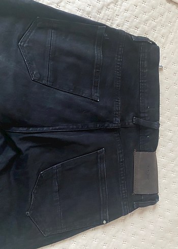 Siyah erkek Midi Boy Denim Pantolon - Görsel 4