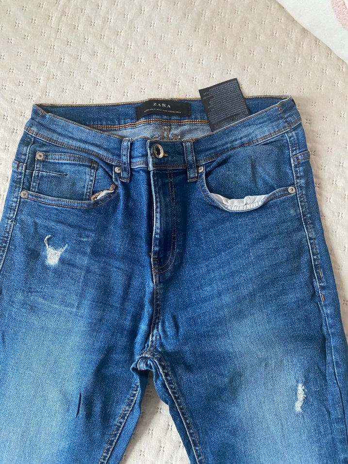ErkekMavi Denim Normal Kesim Jean - Görsel 2
