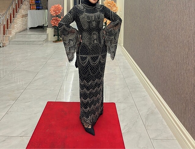 ÖZEL DİKİM EL İŞLEME ABİYE - Görsel 2