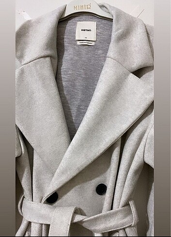 44 Beden gri Renk oversize kaban