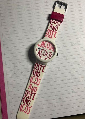 Renkli Lacoste Kadın Kol Saati