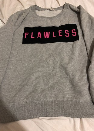 Sweatshirt yazı detaylı 