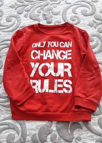 Gri Erkek Çocuk Sweatshirt Uzun Kollu - Görsel 3