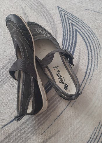 Dockers Gri Kadın Dolgu Topuklu Babet
