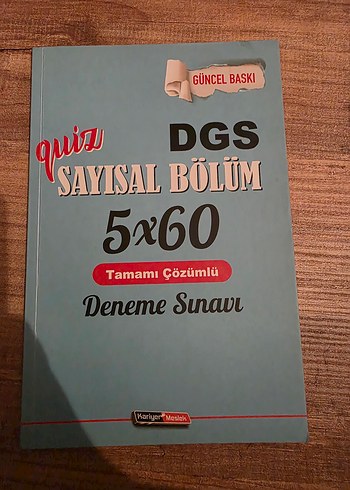 DGS Sayısal Bölüm 5x60 Tamamı Çözümlü Deneme Sınavı