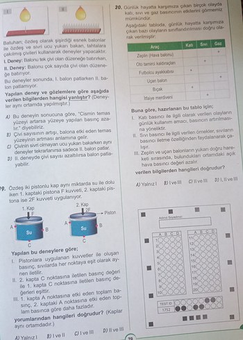 8. Sınıf Fen Bilimleri Sınav Hazırlık Kitabı