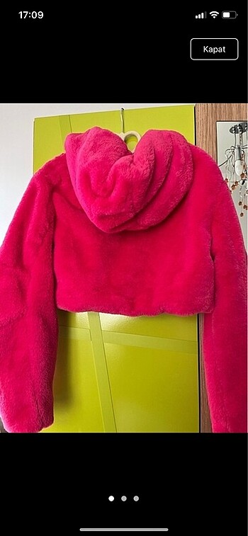 Bershka Peluş kürk pembe