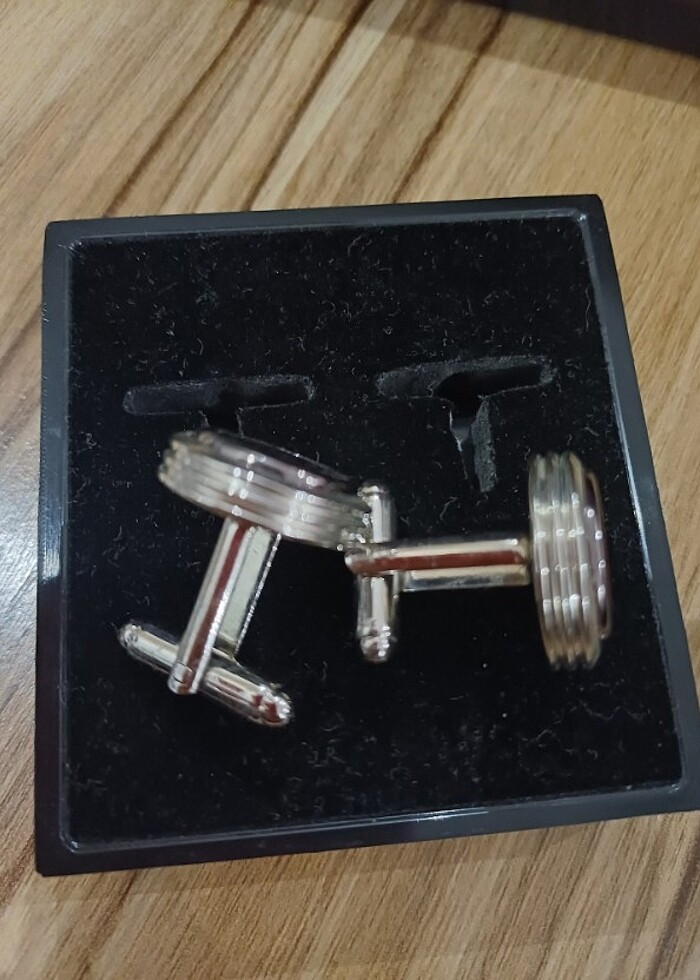 Gümüş kol düğmesi  - Görsel 4