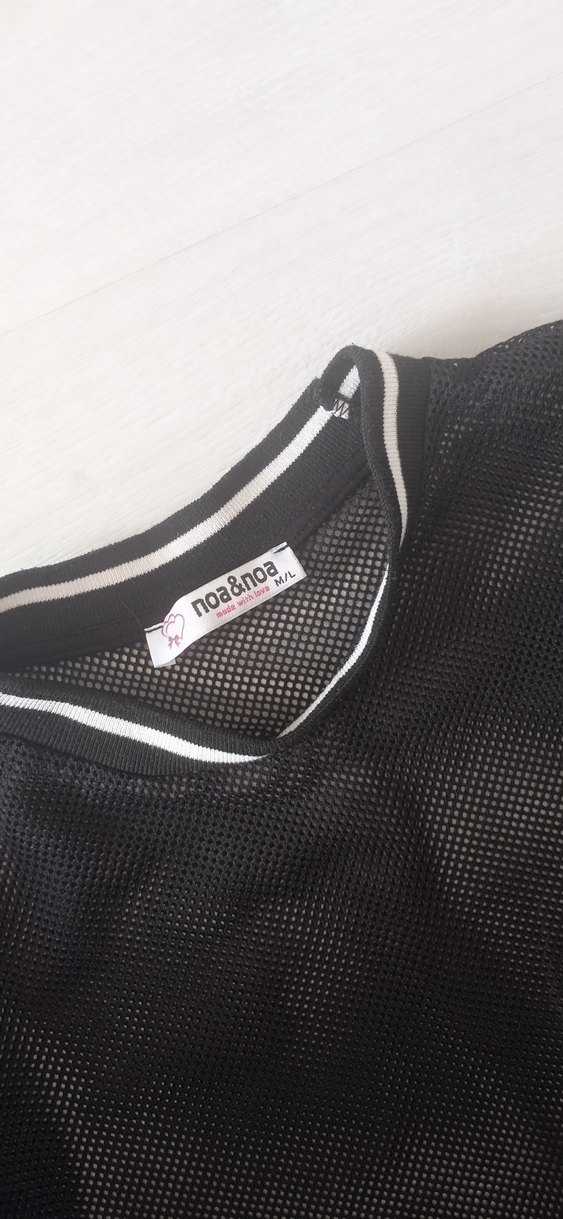 Siyah Erkek Kısa Kollu Oversize Tişört - Görsel 2