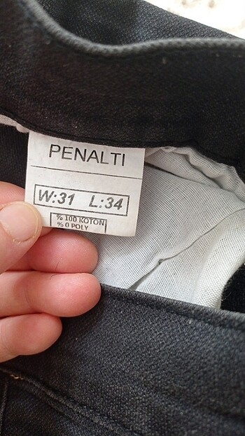 34 Beden gri Renk Erkek pantolon