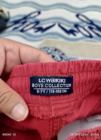 LC Waikiki Kırmızı ince kot şort