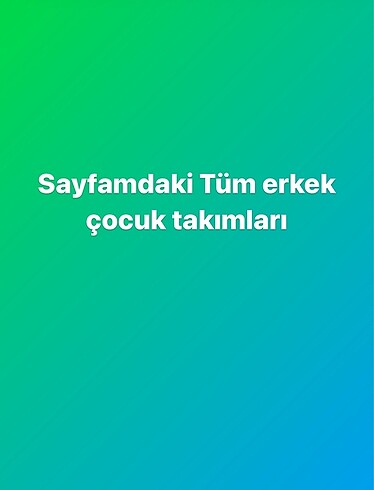 Erkek çocuk takım