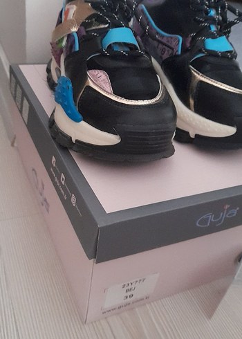 Mor Bağcıklı Yüksek Topuklu Sokak Stili Spor Ayakkabı - Görsel 3