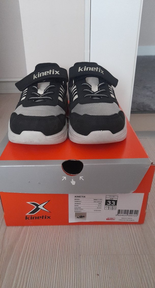 Kinetix Çocuk Siyah Gri Spor Ayakkabı - Görsel 2