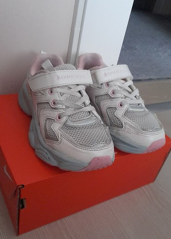 Kız Çocuk Gri-Beyaz Cırtlı Spor Ayakkabı - Görsel 4