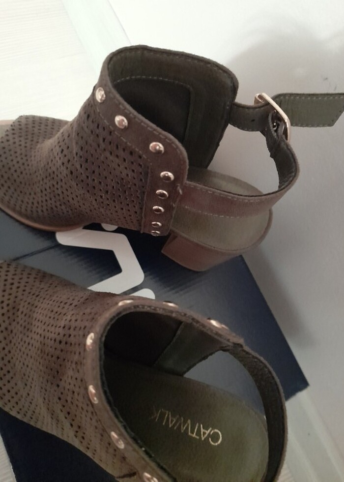 Ucu açık topuklu ayakkabı - Görsel 2